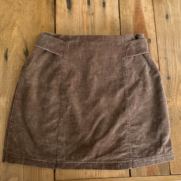 Sadie & Sage‎ Brown Corduroy Skirt Anthropologie Brand 100% Cotton M - Picture 6 of 8